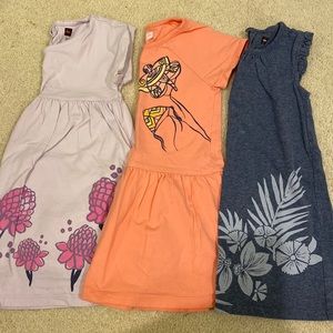 Lot of 3 Tea Collection Summer Dresses 3T